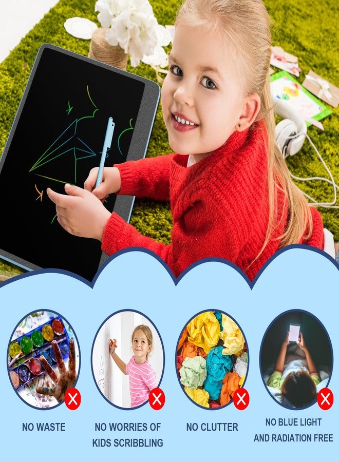 Electight 16 Inch LCD Writing Tablet for Kids [Upgraded], High Brightness Colorful Doodle Board, Eye Protection Drawing Tablet, Learning Gift and Education Toy for 3-8 Years Old Boys and Girls (Blue) - Image 5